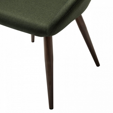 Стул R-home Kent темно-зеленый/т.орех