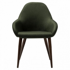 Стул R-home Kent темно-зеленый/т.орех