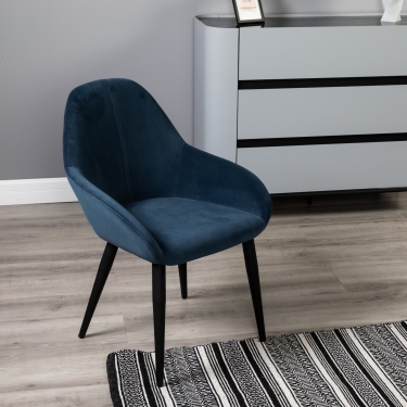 Стул R-home Kent Diag blue/черный