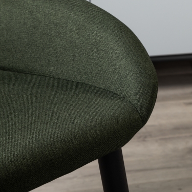 Стул R-home Kent темно-зеленый/черный