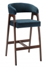 Кресло барное R-home Baxter Б Blue/Темный орех