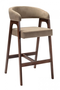 Кресло барное R-home Baxter Б Beige/Темный орех