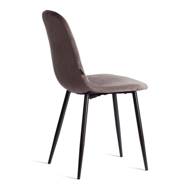 Стул Tetchair BREEZE mod. JSC-58 Велюр/металл , 44 х 53 х 86 см, Dark grey темно-серый HLR24 / черный