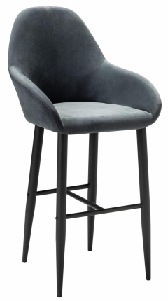 Стул R-home Kent бар Diag grey/черный