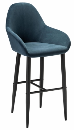 Стул R-home Kent бар Diag blue/черный