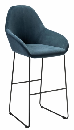 Стул R-home Kent бар Diag blue/Линк