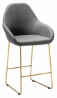 Стул R-home Kent полубар темно-серый/Линк золото
