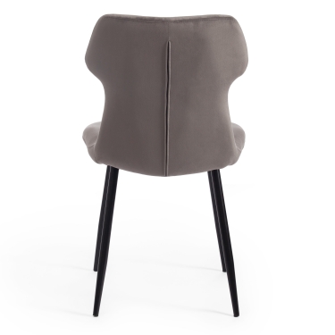 Стул Tetchair ROBOCOP mod. DC0128 / 1 шт. в упаковке вельвет/металл, 57 х 46 х 85 см , серый HLR 24/черный