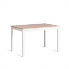 Обеденный комплект Tetchair Хадсон стол + 4 стула/ Hudson Dining Set mod.0103 МДФ/тополь/меламин, стол 118х74х73 см, стул 42,5x46,5x93,5 см, White Белый / Natural