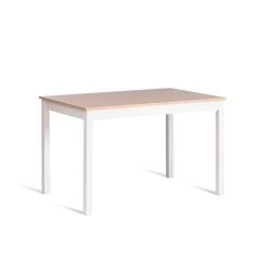 Обеденный комплект Tetchair Хадсон стол + 4 стула/ Hudson Dining Set mod.0103 МДФ/тополь/меламин, стол 118х74х73 см, стул 42,5x46,5x93,5 см, White Белый / Natural