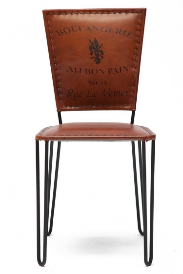 Стул Tetchair Secret De Maison BRIDELL mod. M-9474 металл/кожа буйвола, 88 х42х50см, коричневый