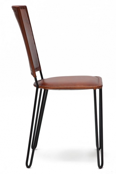 Стул Tetchair Secret De Maison BRIDELL mod. M-9474 металл/кожа буйвола, 88 х42х50см, коричневый