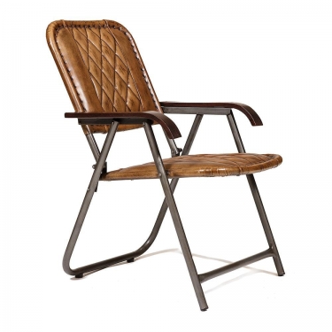 Стул Tetchair Secret De Maison GUDZON mod. M-17532 металл/кожа буйвола, 56х56х90см, Коричневый/черный