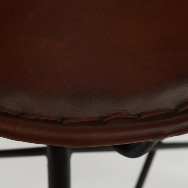 Стул Tetchair Secret De Maison HORN mod. M-19852 металл/кожа буйвола, 49х56х81см, коричневый