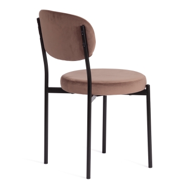 Стул Tetchair REVO mod. 7033 / 1 шт. в упаковке ткань/металл, 47х54х82 см, высота до сиденья 47 см, коричневый barkhat 12/черный