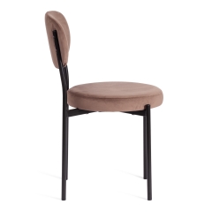 Стул Tetchair REVO mod. 7033 / 1 шт. в упаковке ткань/металл, 47х54х82 см, высота до сиденья 47 см, коричневый barkhat 12/черный