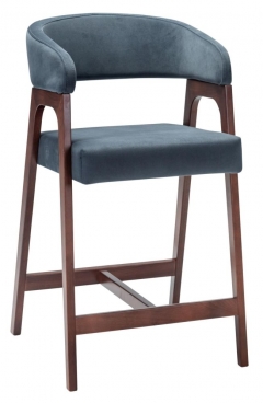 Кресло полубарное R-home Baxter Grey/т.орех