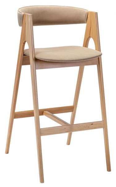 Кресло барное R-home Kaede Б Beige/натур