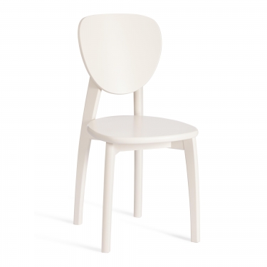 Стул Tetchair DIAMANTE жесткое сидение бук, 42 х 42 х 85 см, ivory white