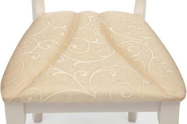 Стул Tetchair Opera OP-SC / 1 шт. в упаковке дерево гевея, 45х53х97см, ivory white слоновая кость 2-5, ткань бежевая A168B