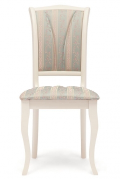 Стул Tetchair Opera OP-SC / 1 шт. в упаковке дерево гевея, 45х53х97см, ivory white слоновая кость 2-5, ткань бирюзовая H180-19