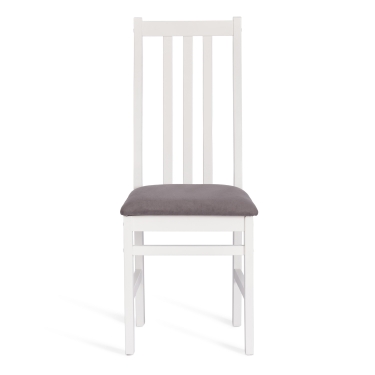 Стул Tetchair SWEDEN комплект NEW, Многослойный березовый шпон, 41х40х99 см, white/велюр темно-серый