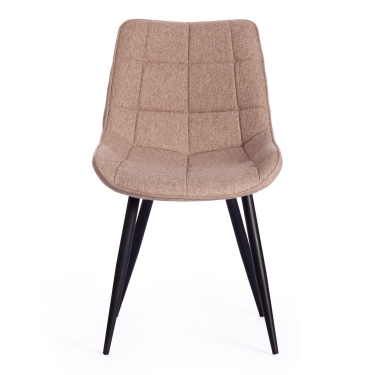 Стул Tetchair ABRUZZO mod. 8060 / 1 шт. в упаковке металл,ткань, 42 х 60 х 84 х 49 см, ткань серо-бежевый, ножки черный