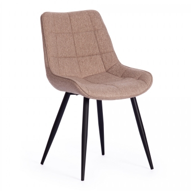 Стул Tetchair ABRUZZO mod. 8060 / 1 шт. в упаковке металл,ткань, 42 х 60 х 84 х 49 см, ткань серо-бежевый, ножки черный