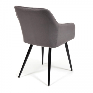 Кресло Tetchair BEATA mod. 8266 / 1 шт. в упаковке металл/ткань, 56х60х82 см, серый G-062-40/черный