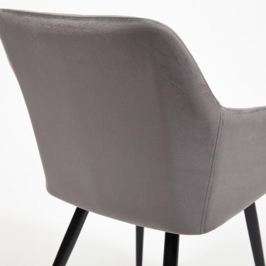 Кресло Tetchair BEATA mod. 8266 / 1 шт. в упаковке металл/ткань, 56х60х82 см, серый G-062-40/черный