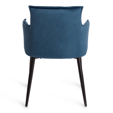 Стул Tetchair SASKIA mod. 8283 / 1 шт. в упаковке металл/ткань, 55 х 61 х 85см, синий G062-48/черный