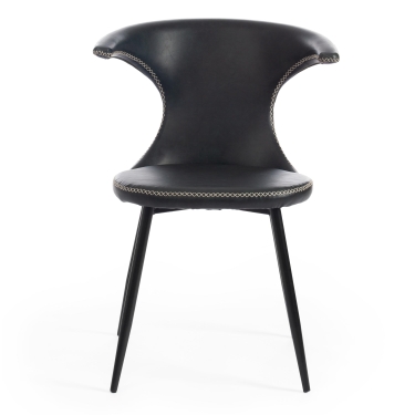 Стул Tetchair FLAIR mod. 9020 / 1 шт. в упаковке экокожа/металл, 60 х 56 х 78 см , зеленый 14/черный