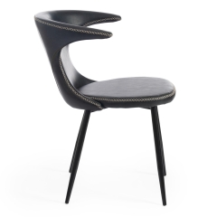 Стул Tetchair FLAIR mod. 9020 / 1 шт. в упаковке экокожа/металл, 60 х 56 х 78 см , зеленый 14/черный