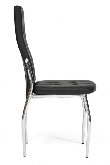 Стул Tetchair ELFO mod.35 / 1 шт. в упаковке металл/экокожа, 45х53х100х47см, хром/черный