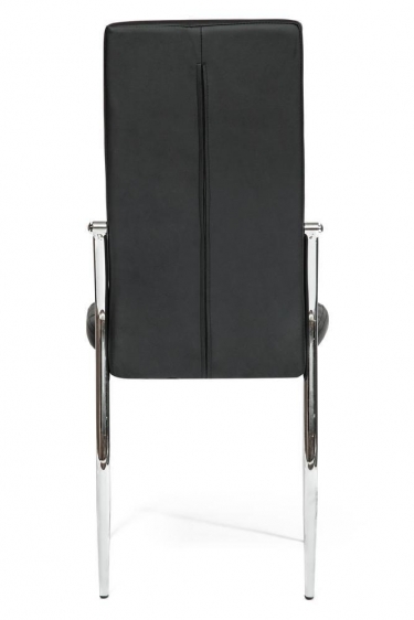 Стул Tetchair ELFO mod.35 / 1 шт. в упаковке металл/экокожа, 45х53х100х47см, хром/черный