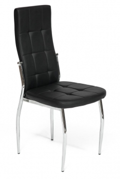 Стул Tetchair ELFO mod.35 / 1 шт. в упаковке металл/экокожа, 45х53х100х47см, хром/черный