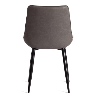 Стул Tetchair ALTUS mod. 2334 / 1 шт. в упаковке ткань/экокожа/металл, 53x61x88 см, бежевый/темно-серый/черные ножки