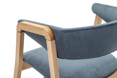 Кресло R-home Dalia Soft Grey/Натур