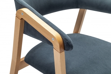 Кресло R-home Dalia Soft Grey/Натур