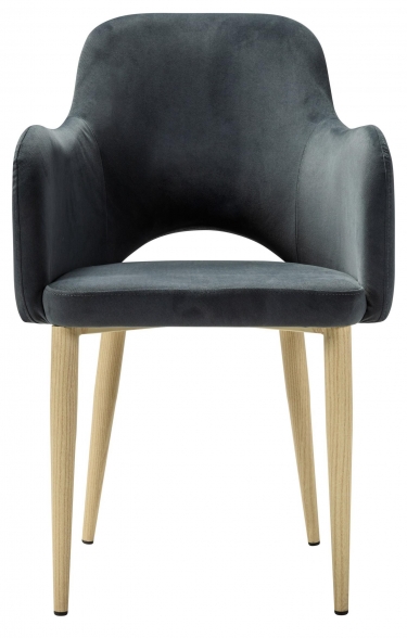 Кресло R-home Ledger К Diag grey/нат.дуб