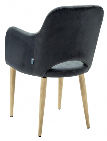 Кресло R-home Ledger К Diag grey/нат.дуб