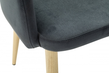 Кресло R-home Ledger К Diag grey/нат.дуб