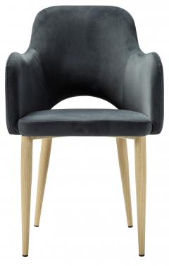 Кресло R-home Ledger К Diag grey/нат.дуб