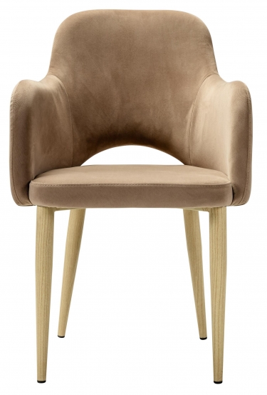 Кресло R-home Ledger К Diag beige/нат.дуб