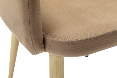 Кресло R-home Ledger К Diag beige/нат.дуб