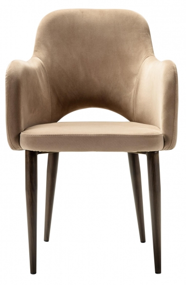 Кресло R-home Ledger К Diag beige/т. орех