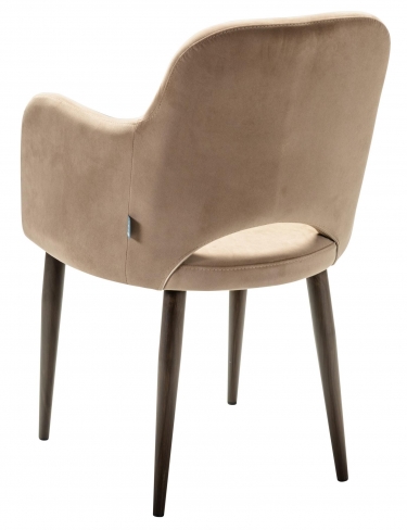 Кресло R-home Ledger К Diag beige/т. орех