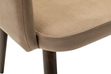 Кресло R-home Ledger К Diag beige/т. орех