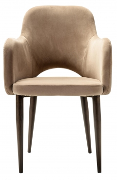 Кресло R-home Ledger К Diag beige/т. орех