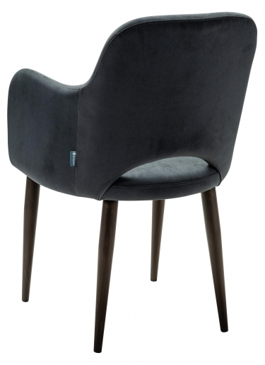 Кресло R-home Ledger К Diag grey/т. орех